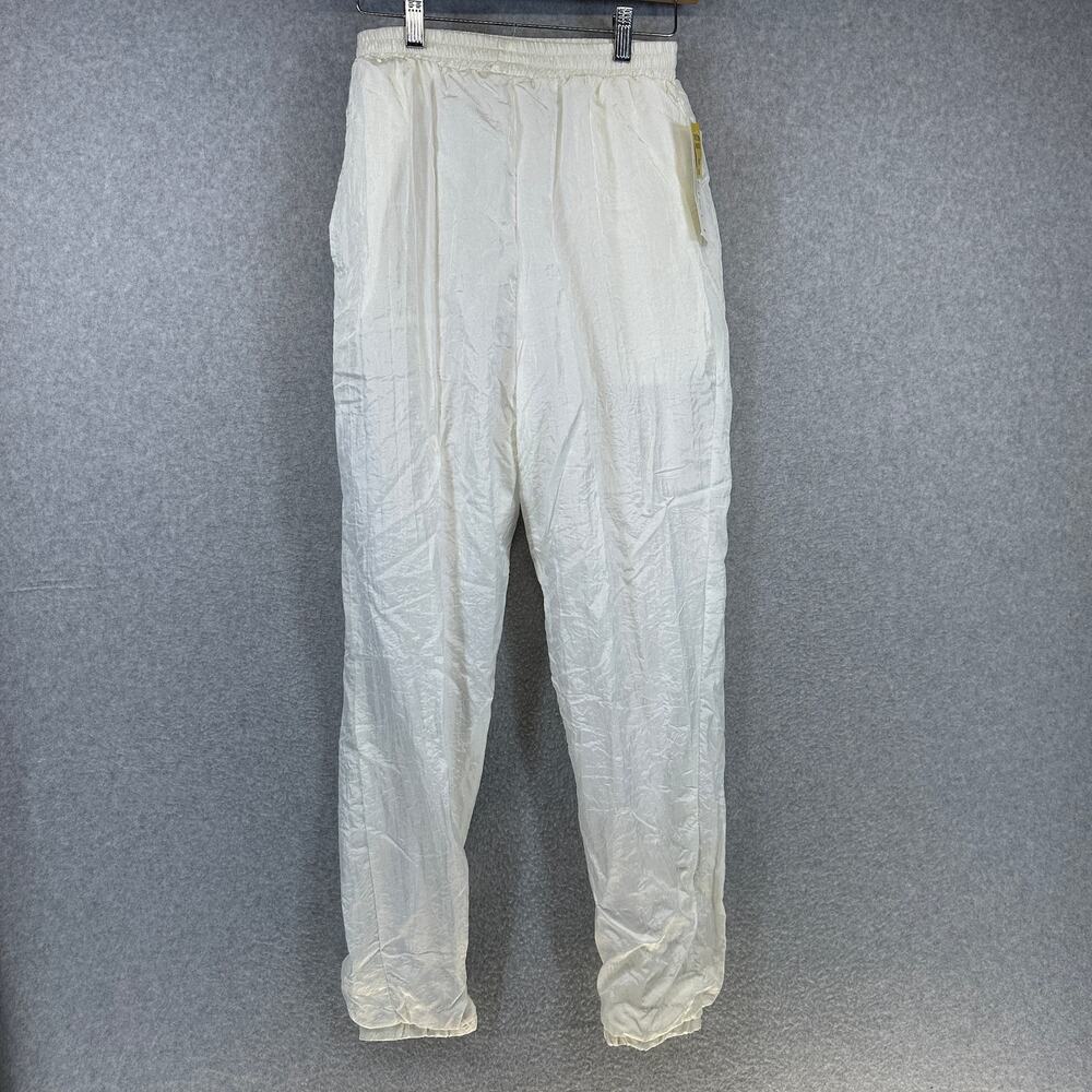 Mureli Pants Womens Size Small Ivory 100% Nylon Pull On Elastic Waist Lined
